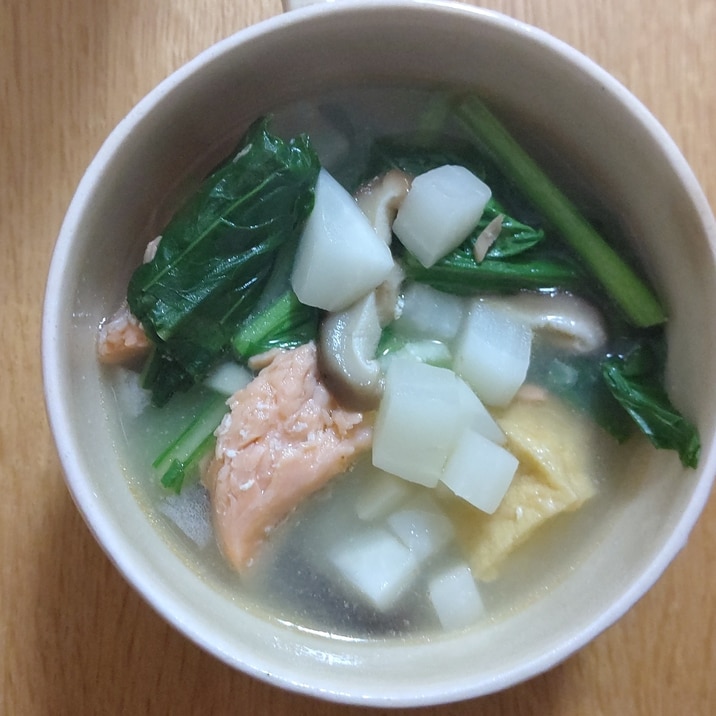 鮭とかぶのスープ